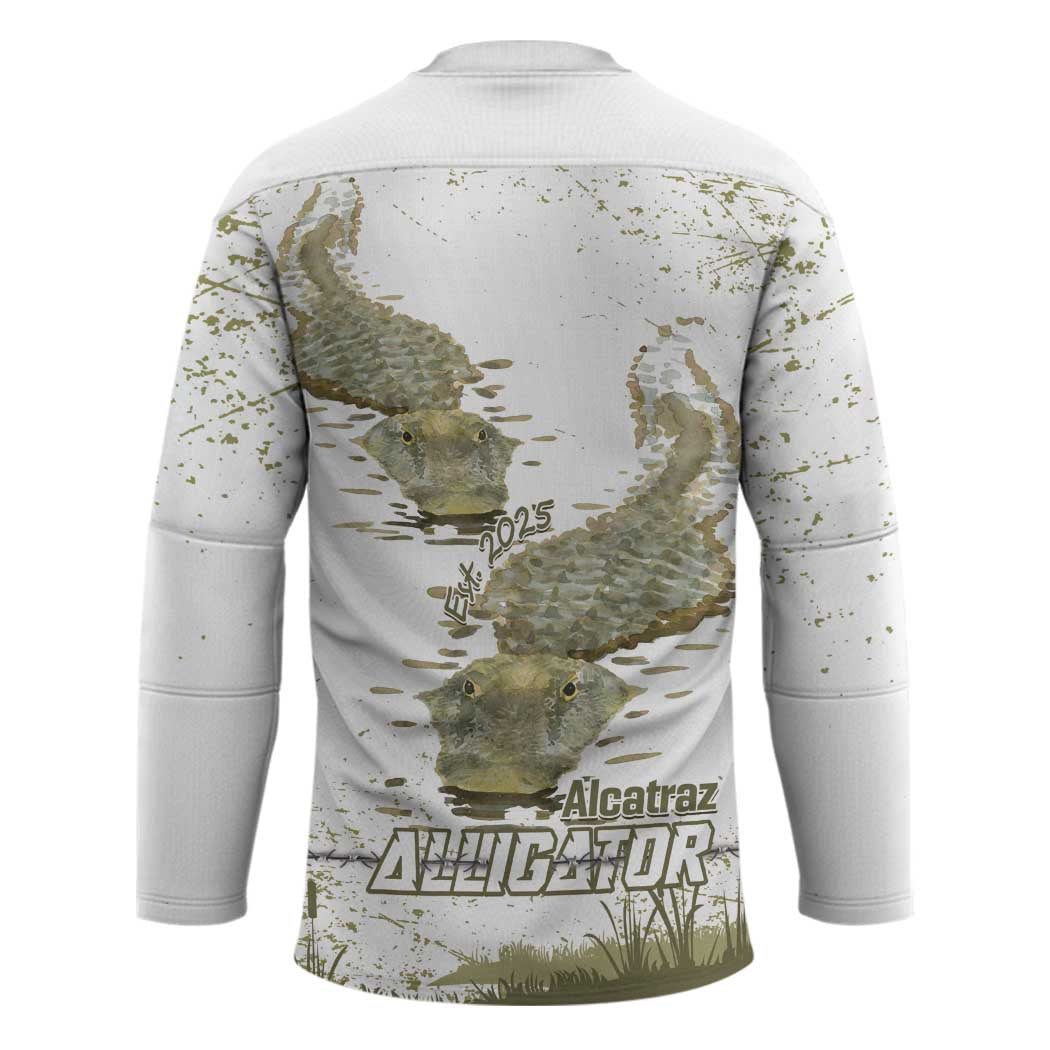Everglades Florida Alligators Hockey Jersey Alcatraz Est 2025 - Wonder Print Shop