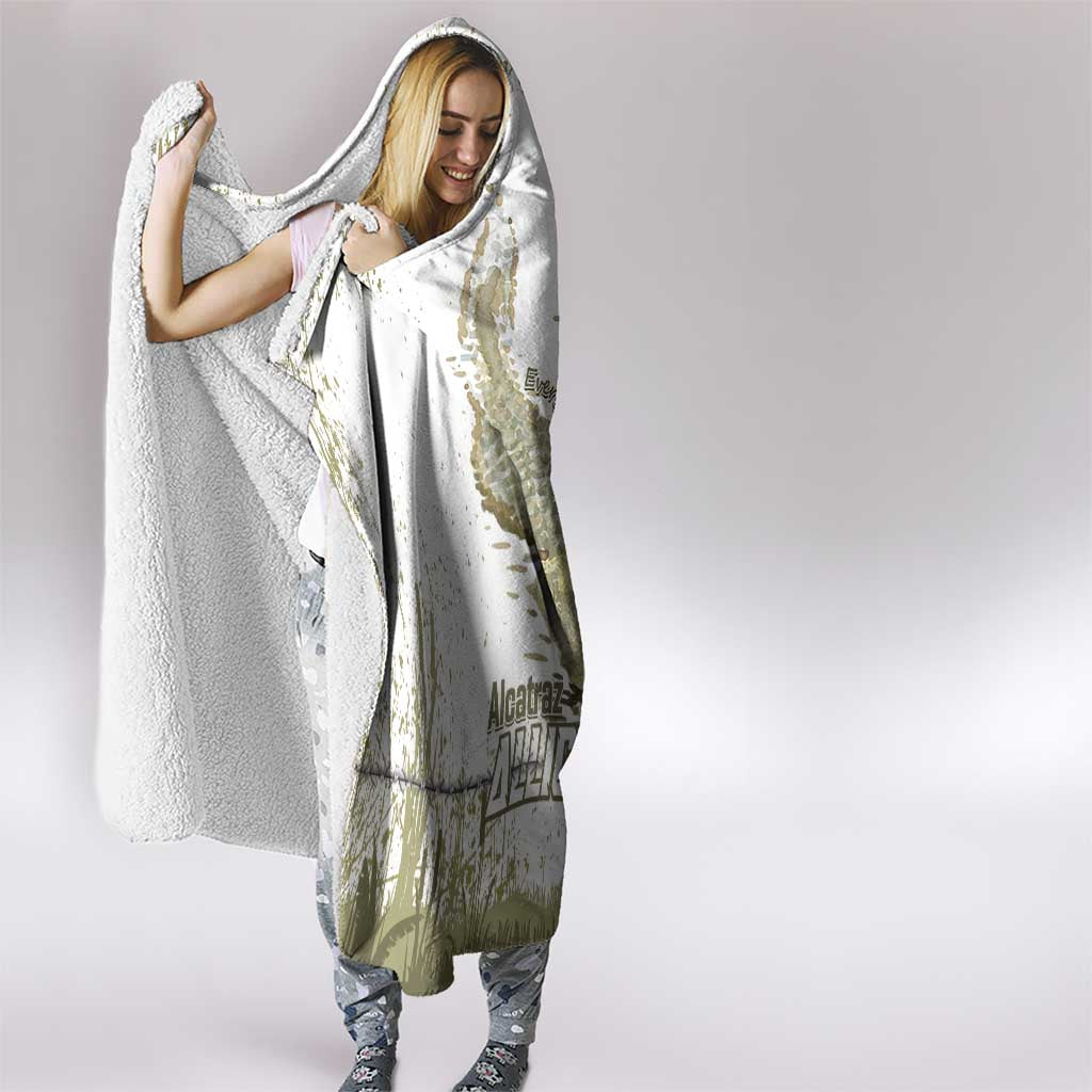 Everglades Florida Alligators Hooded Blanket Alcatraz Est 2025 - Wonder Print Shop