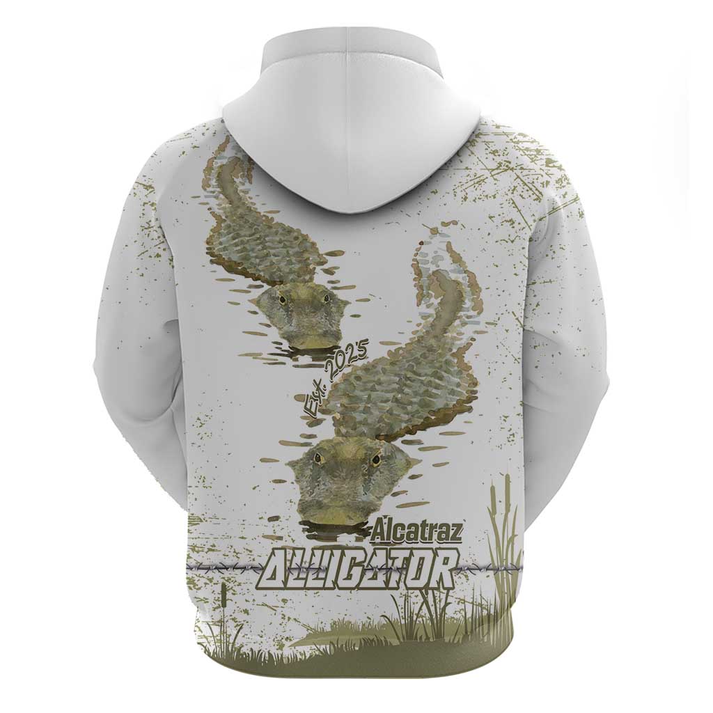Everglades Florida Alligators Hoodie Alcatraz Est 2025 - Wonder Print Shop