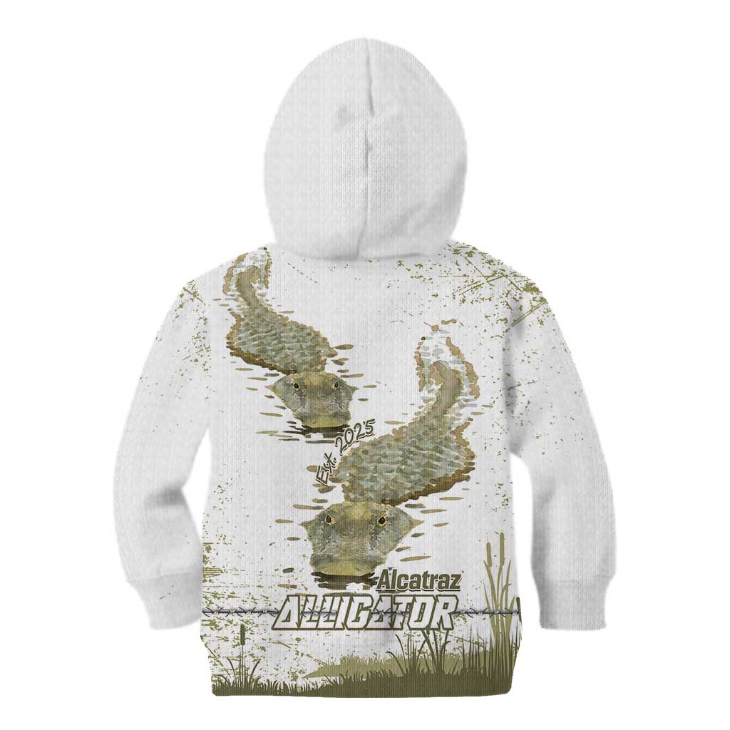 Everglades Florida Alligators Kid Hoodie Alcatraz Est 2025 - Wonder Print Shop