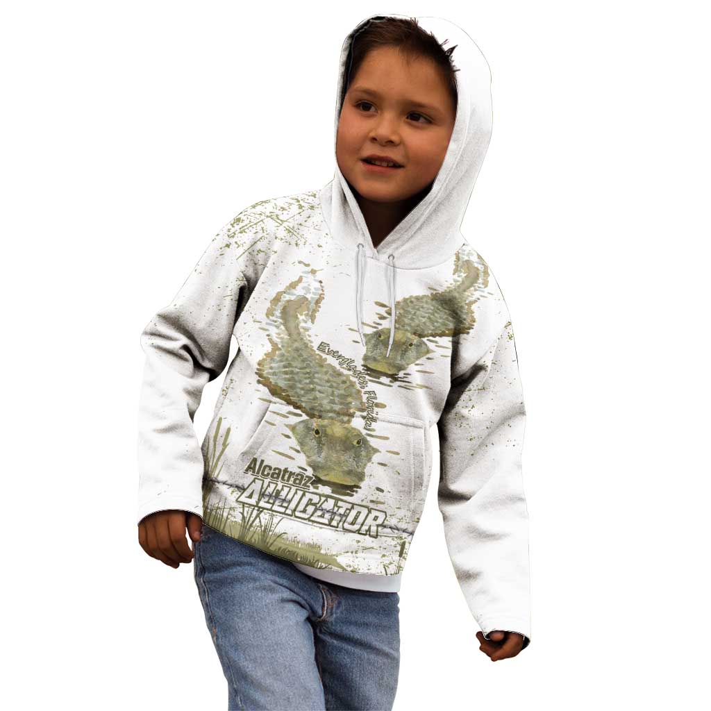 Everglades Florida Alligators Kid Hoodie Alcatraz Est 2025 - Wonder Print Shop