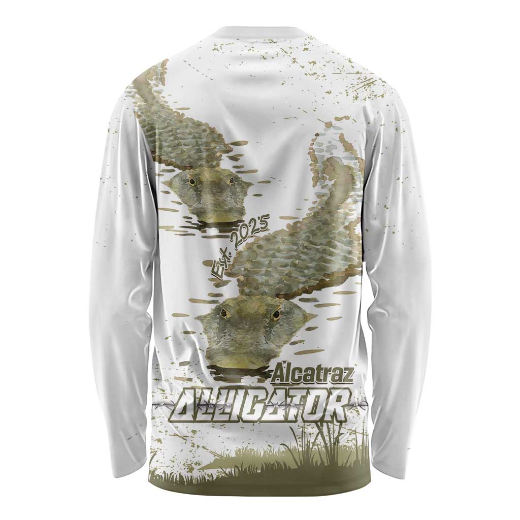 Everglades Florida Alligators Long Sleeve Shirt Alcatraz Est 2025 - Wonder Print Shop