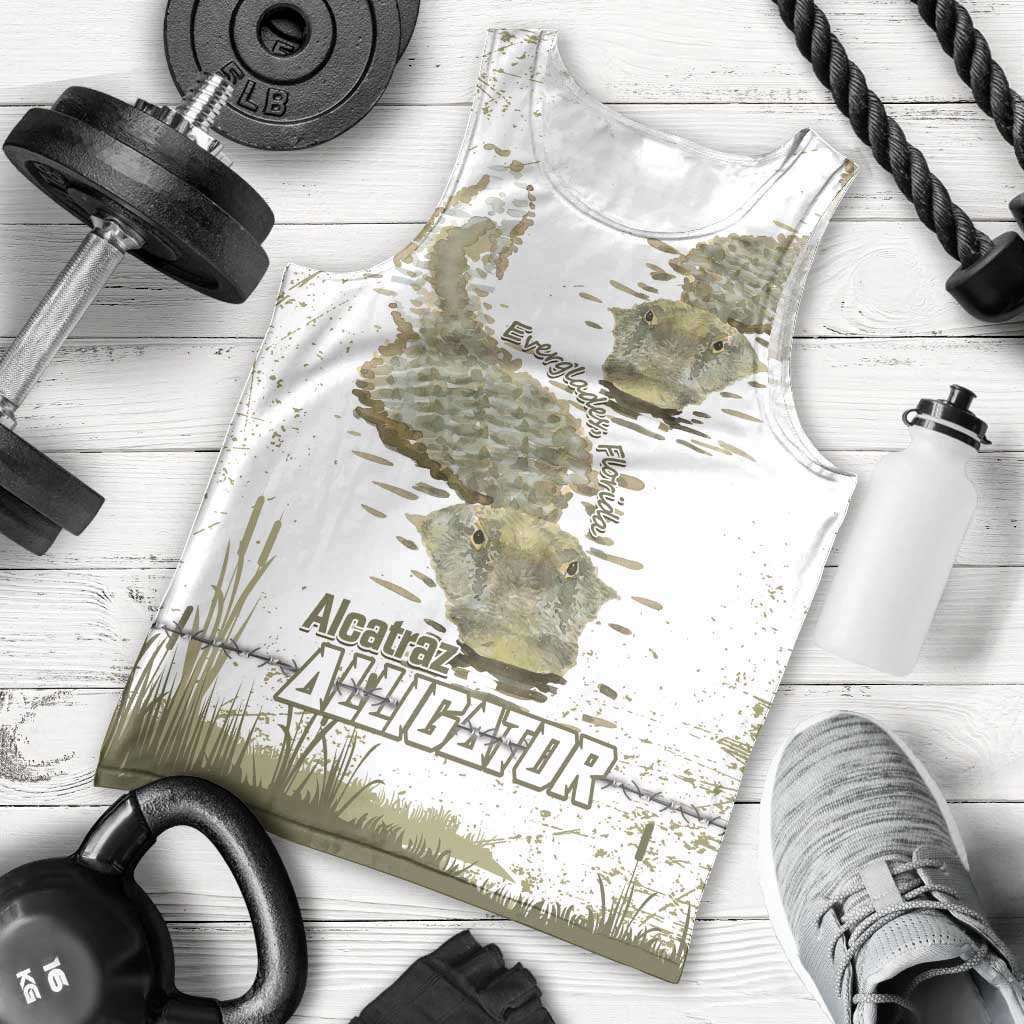 Everglades Florida Alligators Men Tank Top Alcatraz Est 2025 - Wonder Print Shop