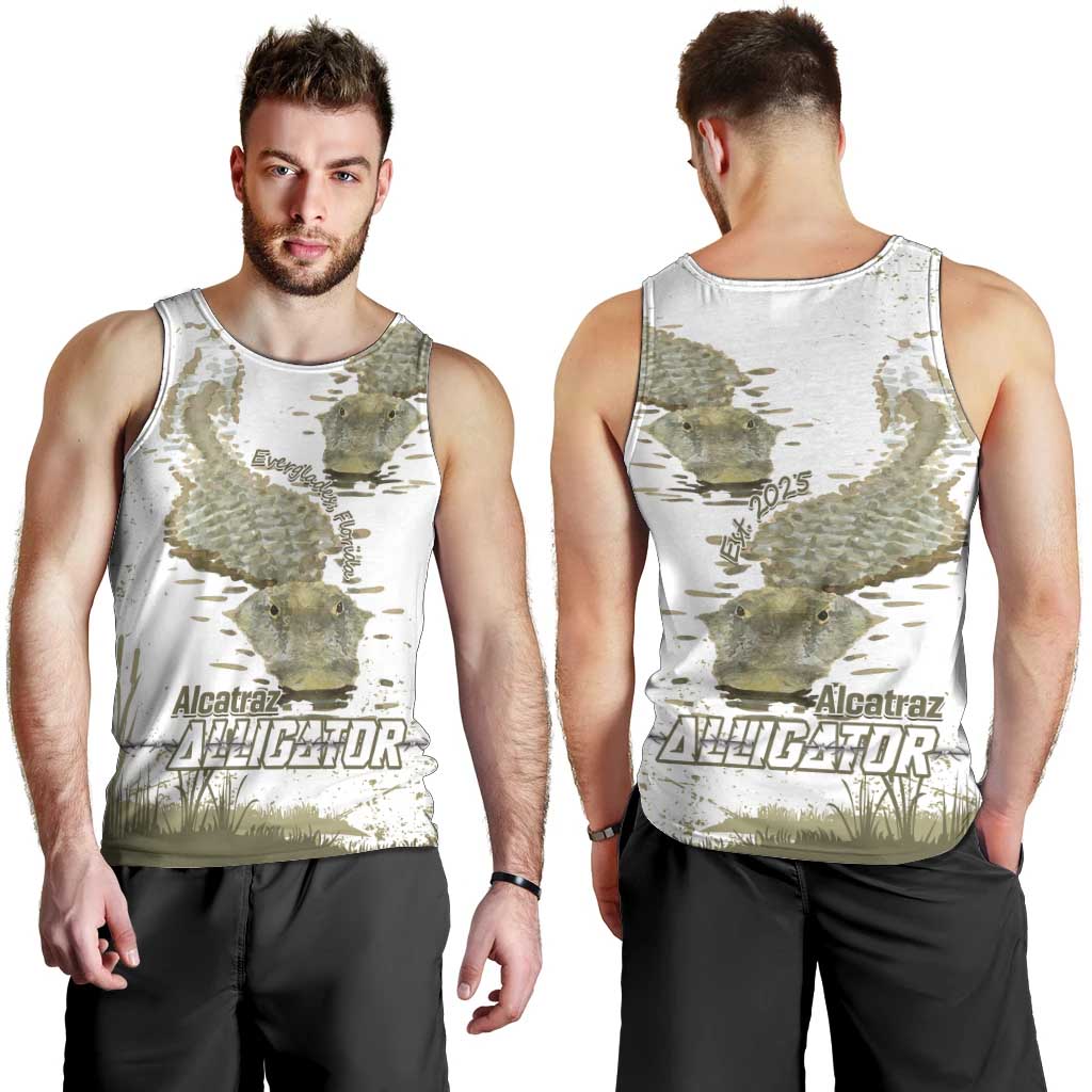 Everglades Florida Alligators Men Tank Top Alcatraz Est 2025 - Wonder Print Shop