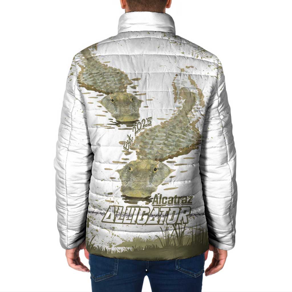 Everglades Florida Alligators Padded Jacket Alcatraz Est 2025 - Wonder Print Shop