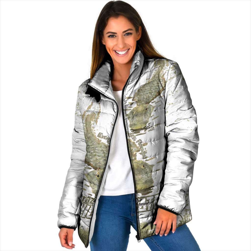 Everglades Florida Alligators Padded Jacket Alcatraz Est 2025 - Wonder Print Shop