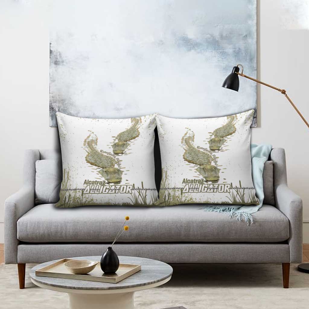 Everglades Florida Alligators Pillow Cover Alcatraz Est 2025 - Wonder Print Shop