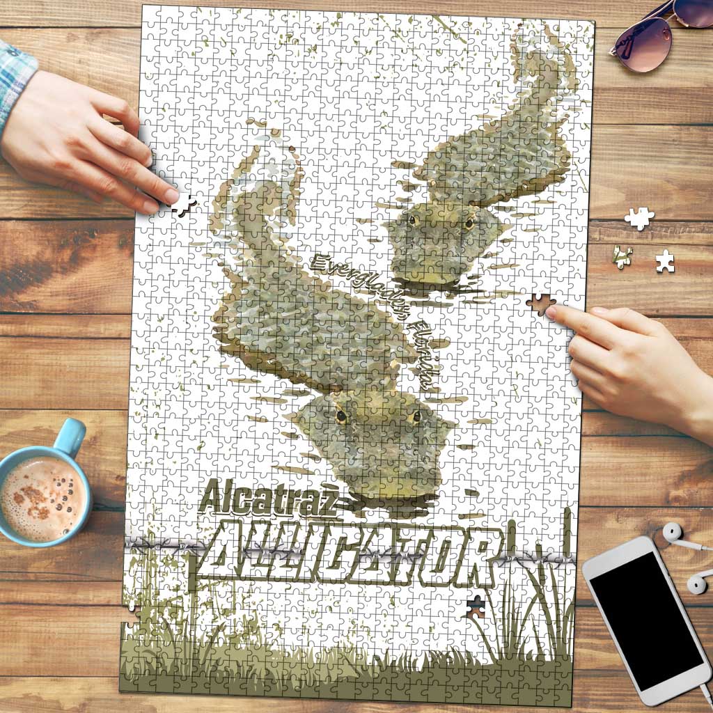 Everglades Florida Alligators Puzzle Alcatraz Est 2025 - Wonder Print Shop