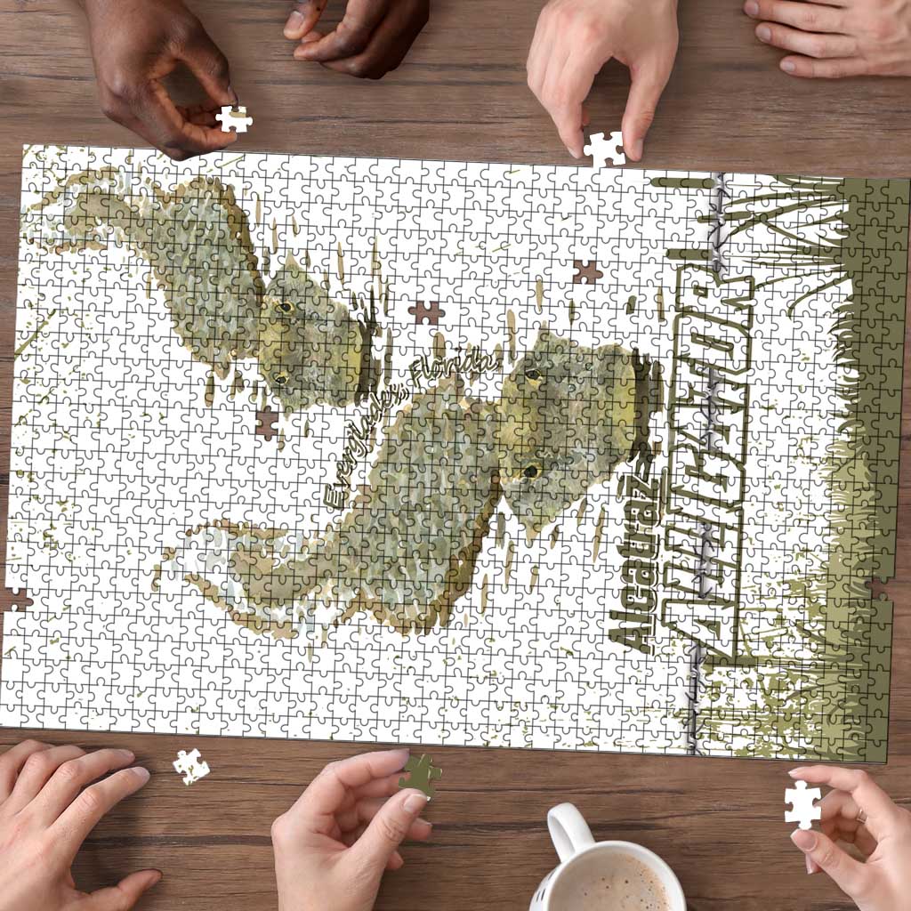 Everglades Florida Alligators Puzzle Alcatraz Est 2025 - Wonder Print Shop