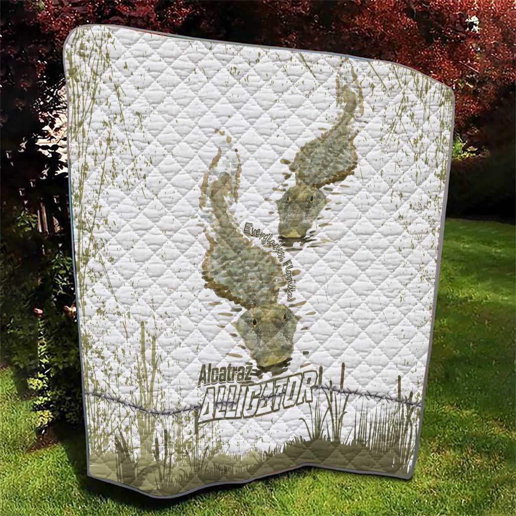 Everglades Florida Alligators Quilt Alcatraz Est 2025 - Wonder Print Shop