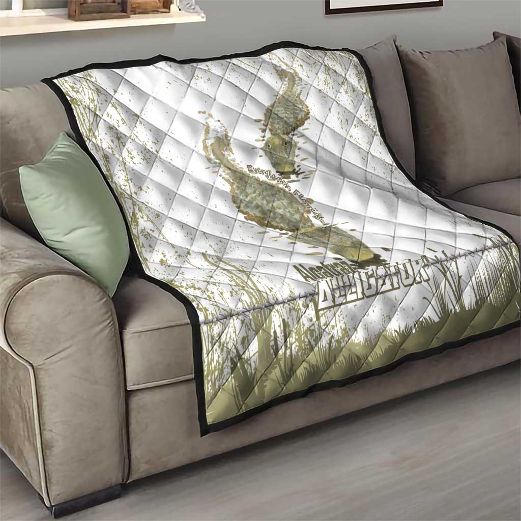 Everglades Florida Alligators Quilt Alcatraz Est 2025 - Wonder Print Shop