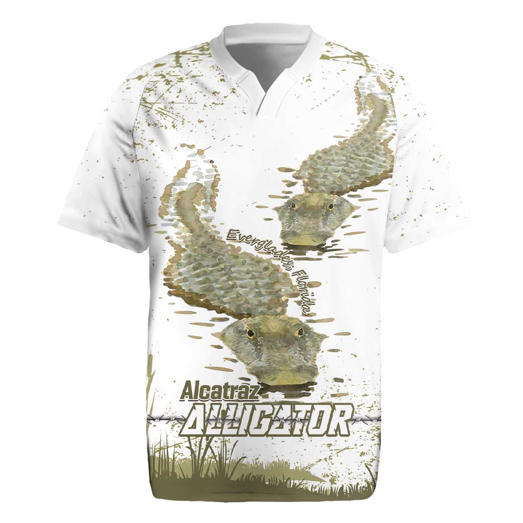 Everglades Florida Alligators Rugby Jersey Alcatraz Est 2025 - Wonder Print Shop