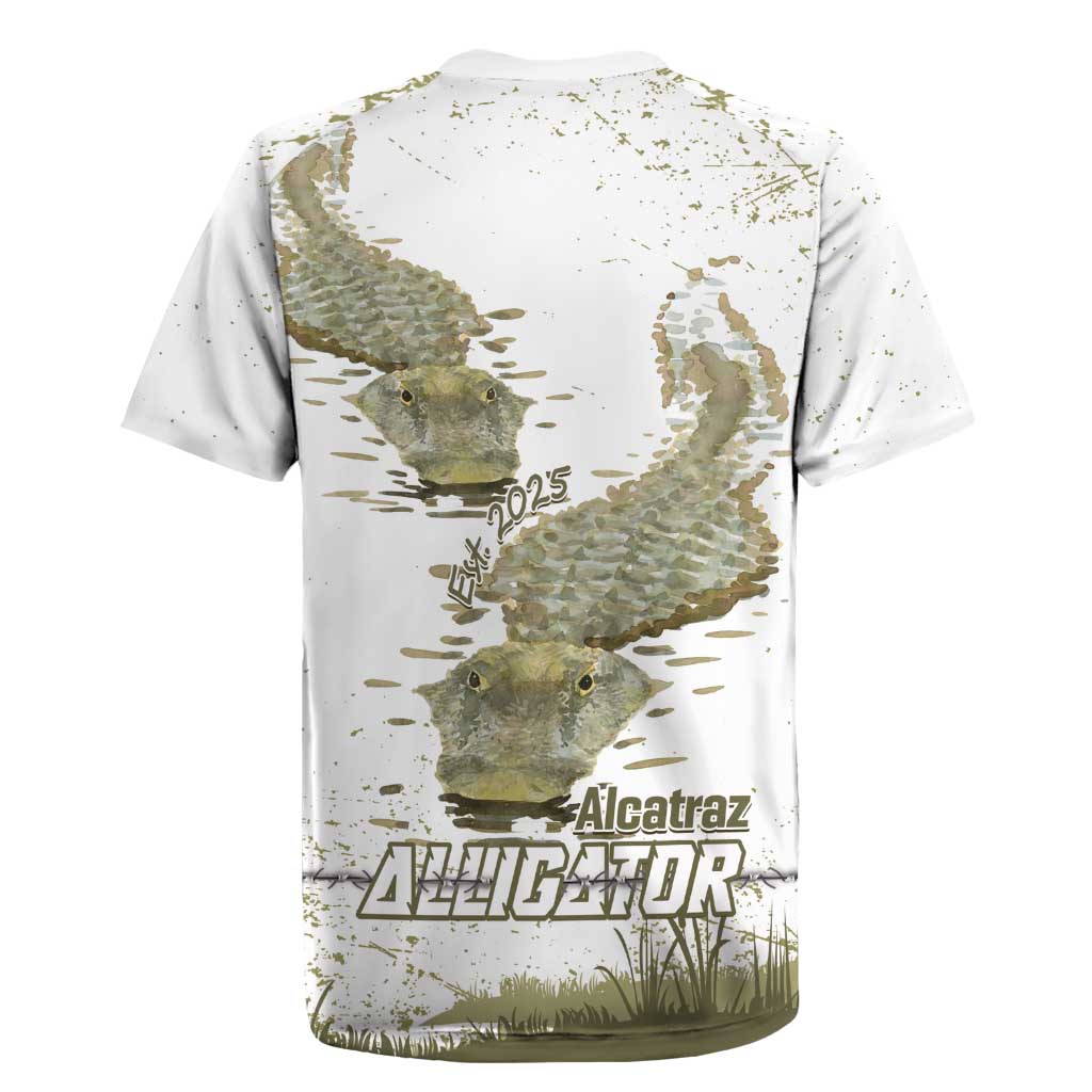 Everglades Florida Alligators Rugby Jersey Alcatraz Est 2025 - Wonder Print Shop
