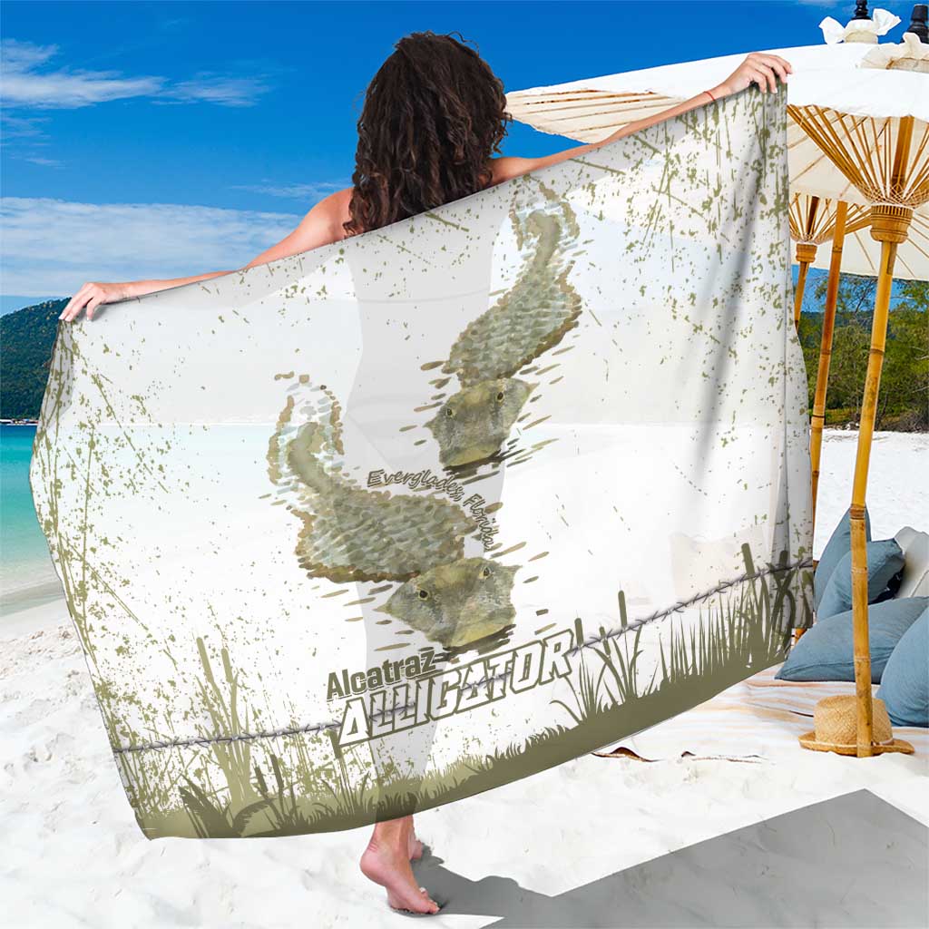 Everglades Florida Alligators Sarong Alcatraz Est 2025 - Wonder Print Shop