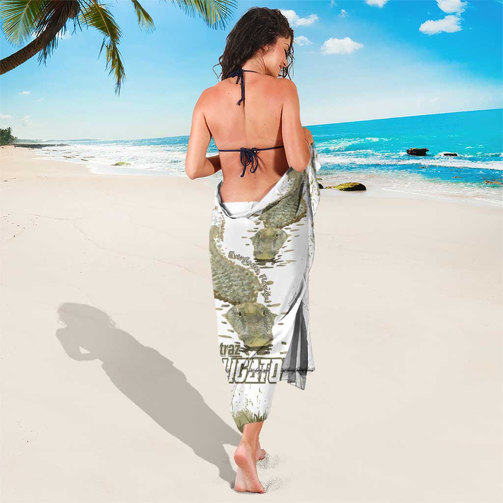 Everglades Florida Alligators Sarong Alcatraz Est 2025 - Wonder Print Shop