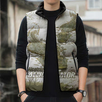 Everglades Florida Alligators Sleeveless Puffer Jacket Alcatraz Est 2025 - Wonder Print Shop