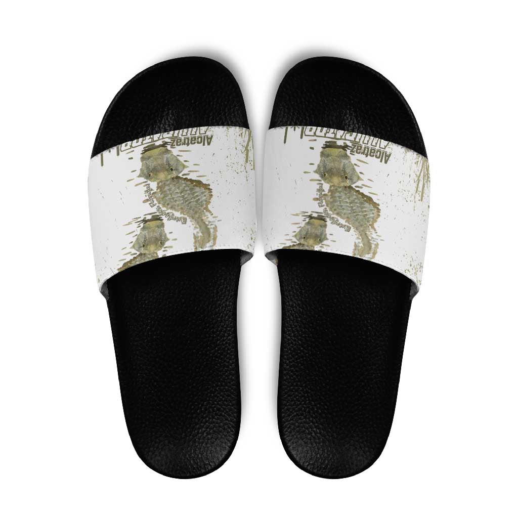 Everglades Florida Alligators Slide Sandals Alcatraz Est 2025 - Wonder Print Shop