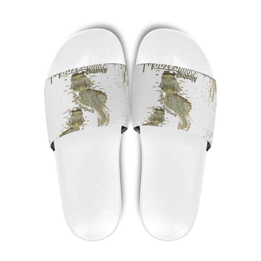 Everglades Florida Alligators Slide Sandals Alcatraz Est 2025 - Wonder Print Shop