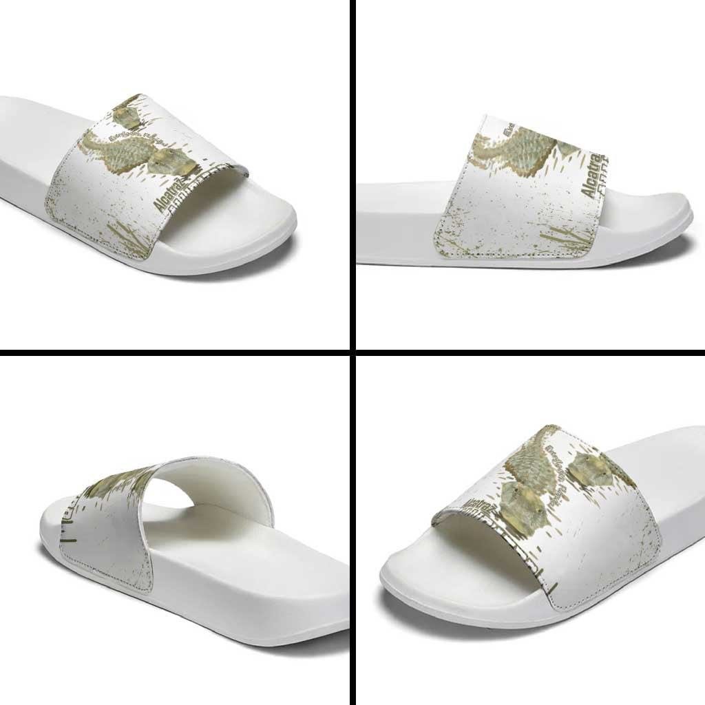 Everglades Florida Alligators Slide Sandals Alcatraz Est 2025 - Wonder Print Shop