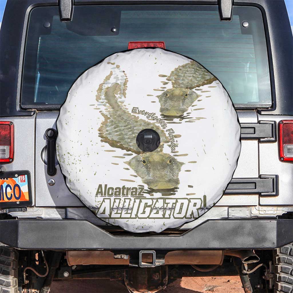 Everglades Florida Alligators Spare Tire Cover Alcatraz Est 2025 - Wonder Print Shop