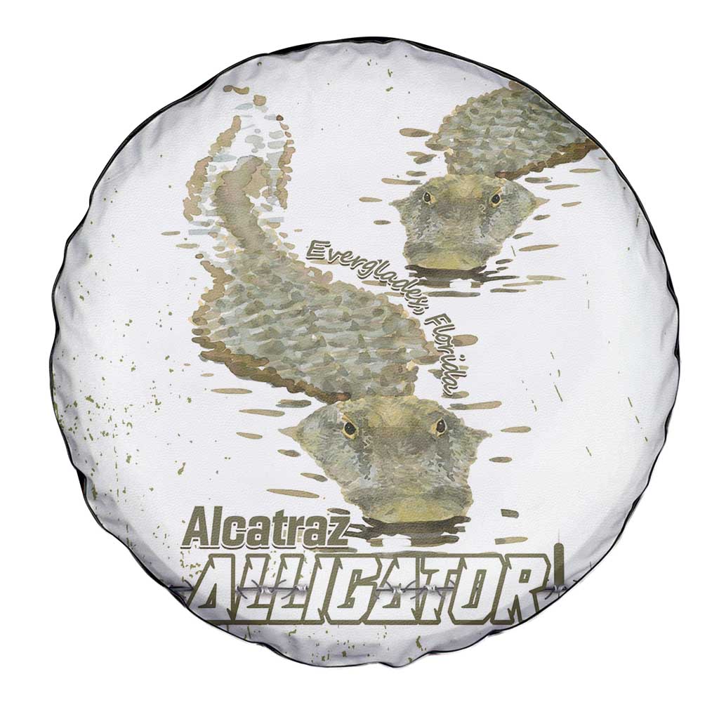 Everglades Florida Alligators Spare Tire Cover Alcatraz Est 2025 - Wonder Print Shop