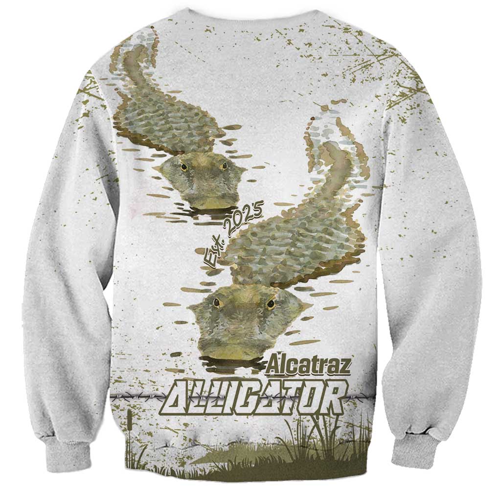 Everglades Florida Alligators Sweatshirt Alcatraz Est 2025 - Wonder Print Shop