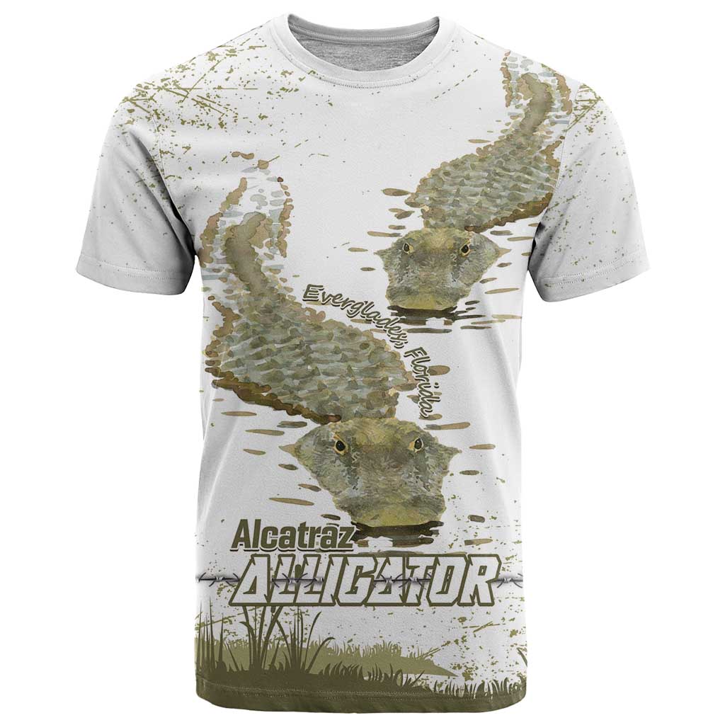 Everglades Florida Alligators T Shirt Alcatraz Est 2025 - Wonder Print Shop