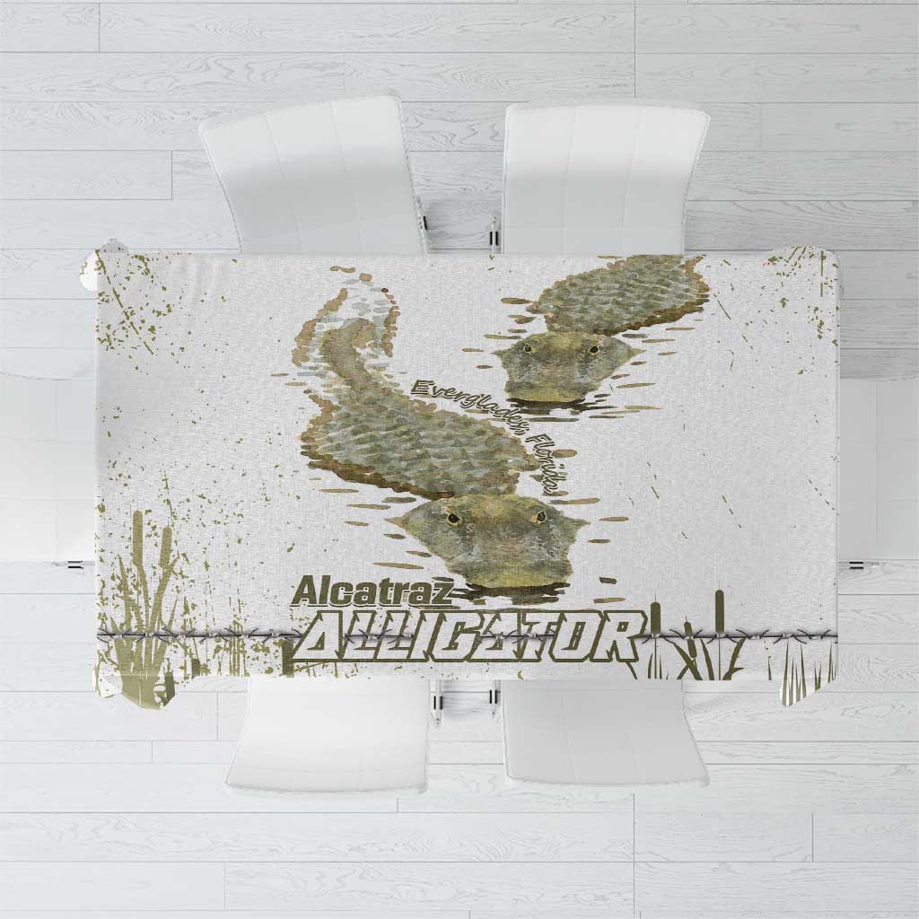 Everglades Florida Alligators Tablecloth Alcatraz Est 2025 - Wonder Print Shop