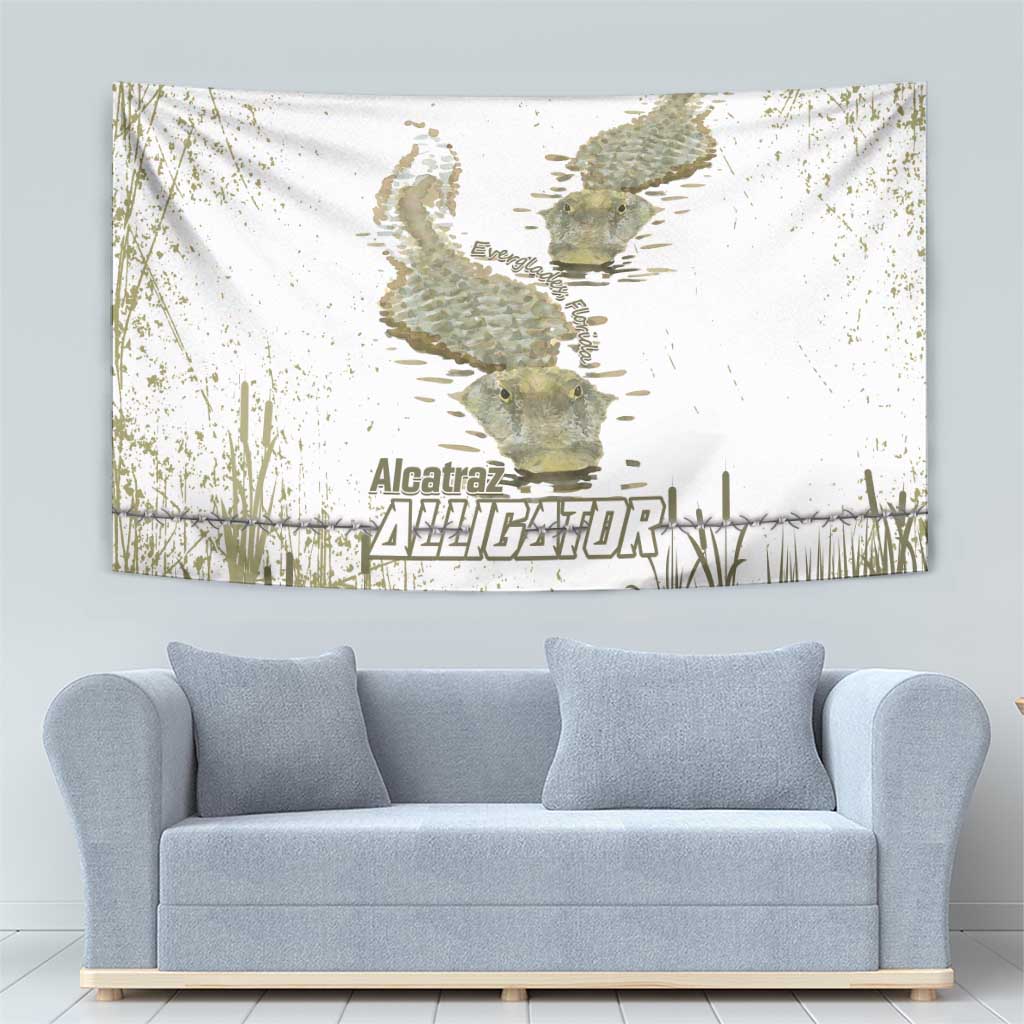 Everglades Florida Alligators Tapestry Alcatraz Est 2025 - Wonder Print Shop