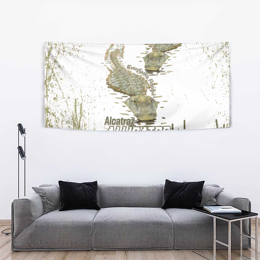 Everglades Florida Alligators Tapestry Alcatraz Est 2025 - Wonder Print Shop