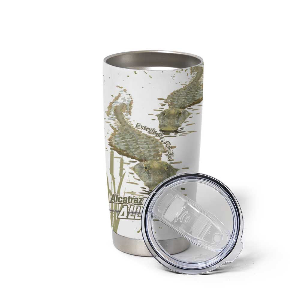 Everglades Florida Alligators Tumbler Cup Alcatraz Est 2025 - Wonder Print Shop