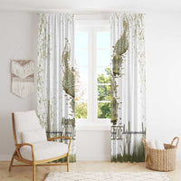 Everglades Florida Alligators Window Curtain Alcatraz Est 2025 - Wonder Print Shop