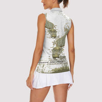 Everglades Florida Alligators Women Sleeveless Polo Shirt Alcatraz Est 2025 - Wonder Print Shop