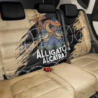 Alligator Alcatraz Back Car Seat Cover Gator and Python Restricted Area - Wonder Print Shop