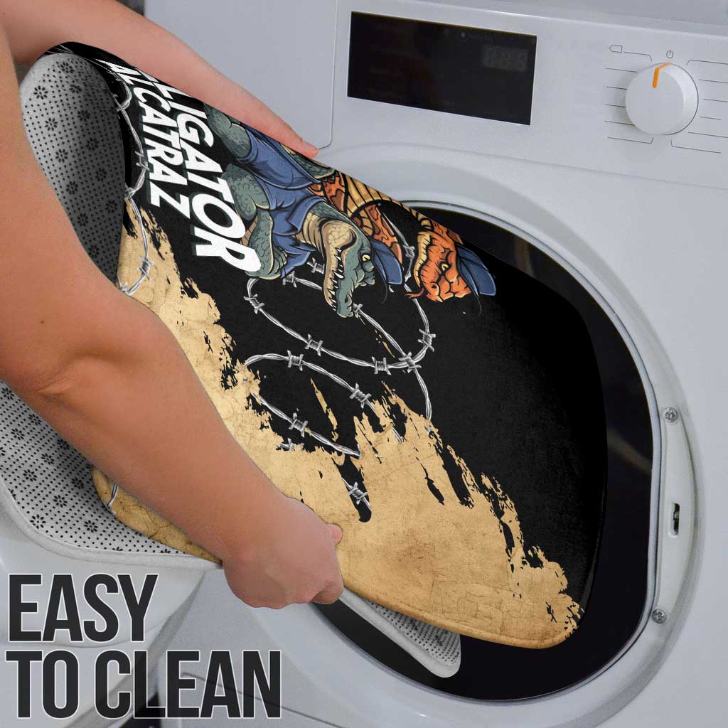 Alligator Alcatraz Bathroom Set Gator and Python Restricted Area - Wonder Print Shop