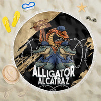 Alligator Alcatraz Beach Blanket Gator and Python Restricted Area - Wonder Print Shop
