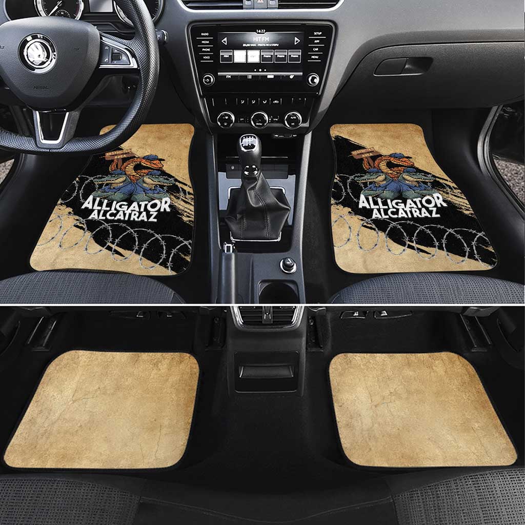 Alligator Alcatraz Car Mats Gator and Python Restricted Area - Wonder Print Shop