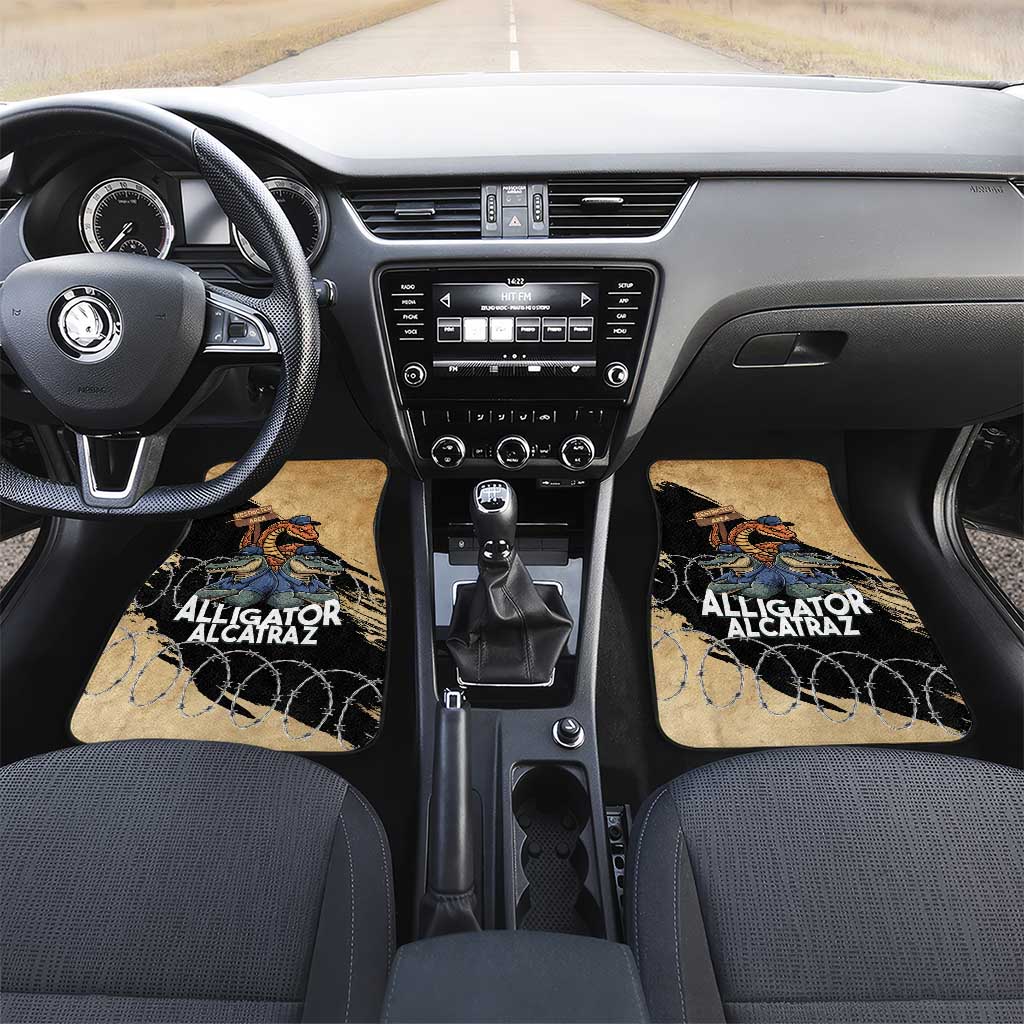 Alligator Alcatraz Car Mats Gator and Python Restricted Area - Wonder Print Shop