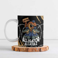 Alligator Alcatraz Ceramic Mug Gator and Python Restricted Area - Wonder Print Shop