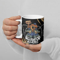 Alligator Alcatraz Ceramic Mug Gator and Python Restricted Area - Wonder Print Shop