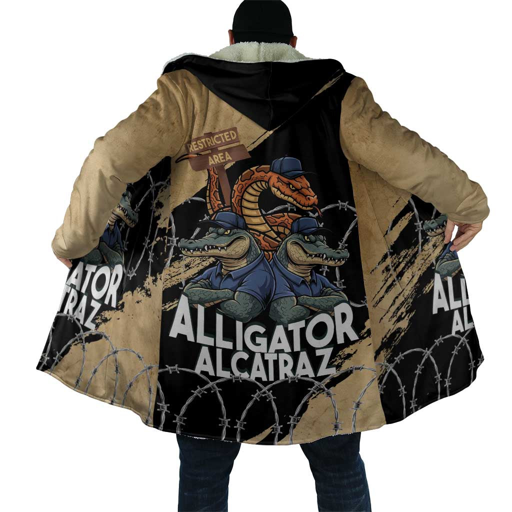 Alligator Alcatraz Cloak Gator and Python Restricted Area - Wonder Print Shop