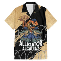 Alligator Alcatraz Family Matching Mermaid Dress and Hawaiian Shirt Gator and Python Restricted Area - Wonder Print Shop