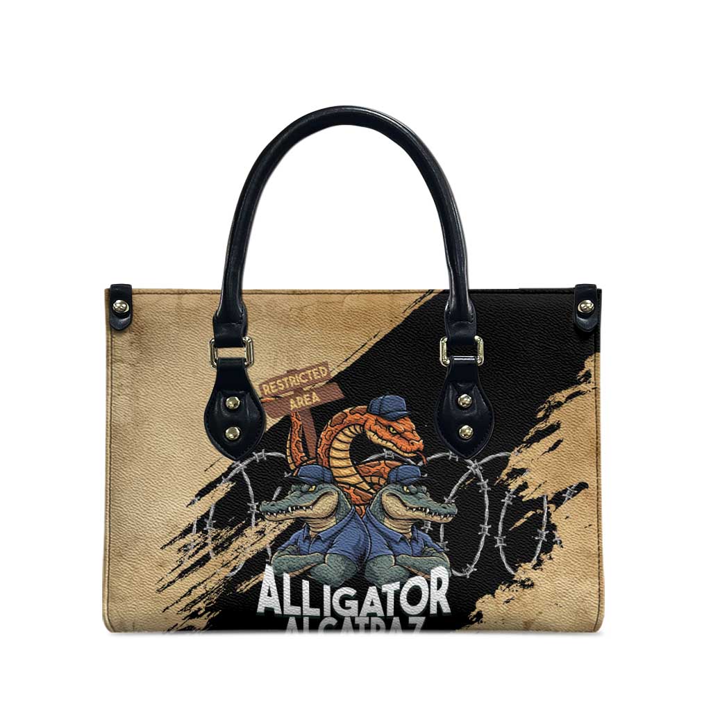 Alligator Alcatraz Leather Bag Gator and Python Restricted Area - Wonder Print Shop
