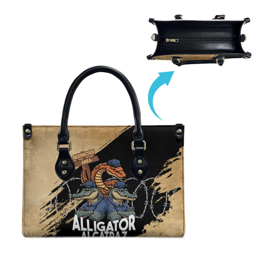 Alligator Alcatraz Leather Bag Gator and Python Restricted Area - Wonder Print Shop