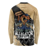 Alligator Alcatraz Long Sleeve Shirt Gator and Python Restricted Area - Wonder Print Shop