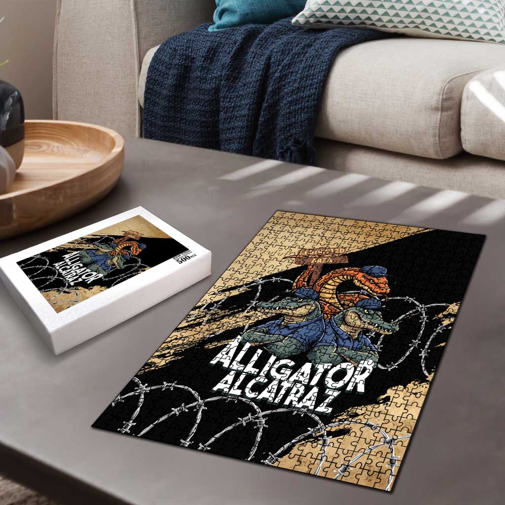 Alligator Alcatraz Puzzle Gator and Python Restricted Area - Wonder Print Shop