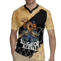Alligator Alcatraz Rugby Jersey Gator and Python Restricted Area - Wonder Print Shop