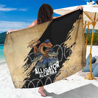 Alligator Alcatraz Sarong Gator and Python Restricted Area - Wonder Print Shop