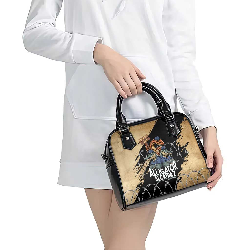 Alligator Alcatraz Shoulder Handbag Gator and Python Restricted Area - Wonder Print Shop