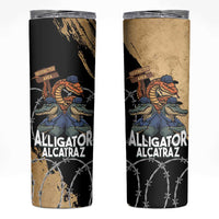 Alligator Alcatraz Skinny Tumbler Gator and Python Restricted Area - Wonder Print Shop